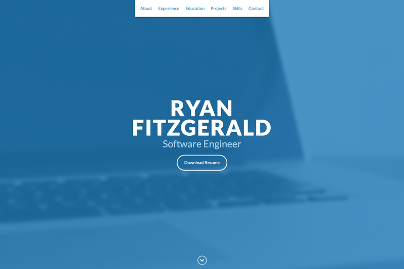 Image for DevPortfolio Template on template0.com