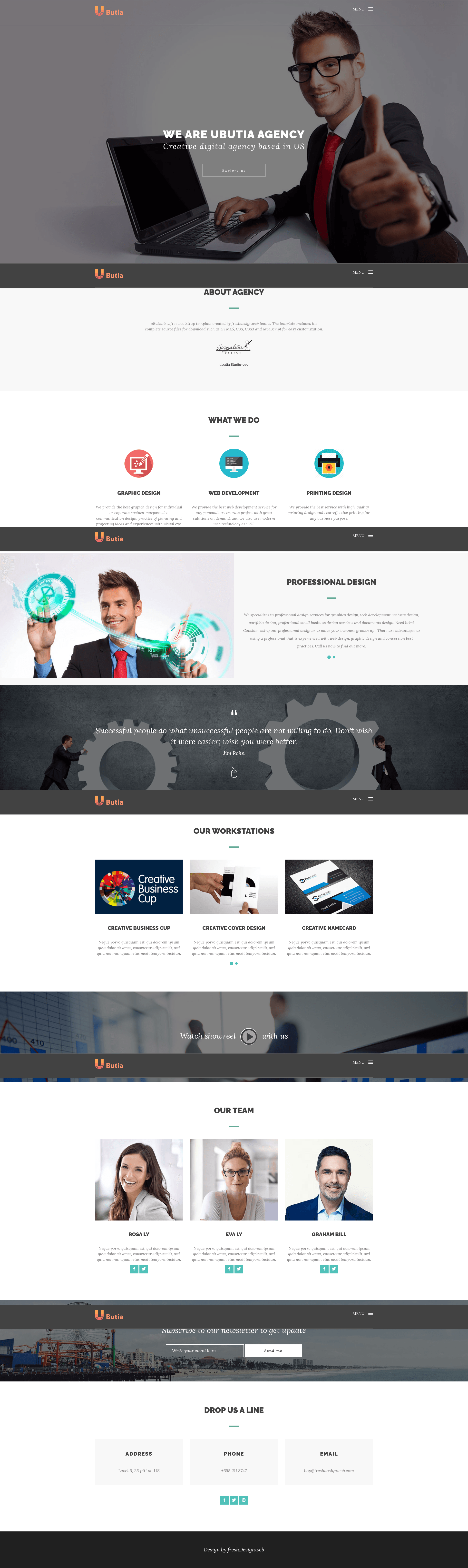 screenshot of Ubutia on template0.com
