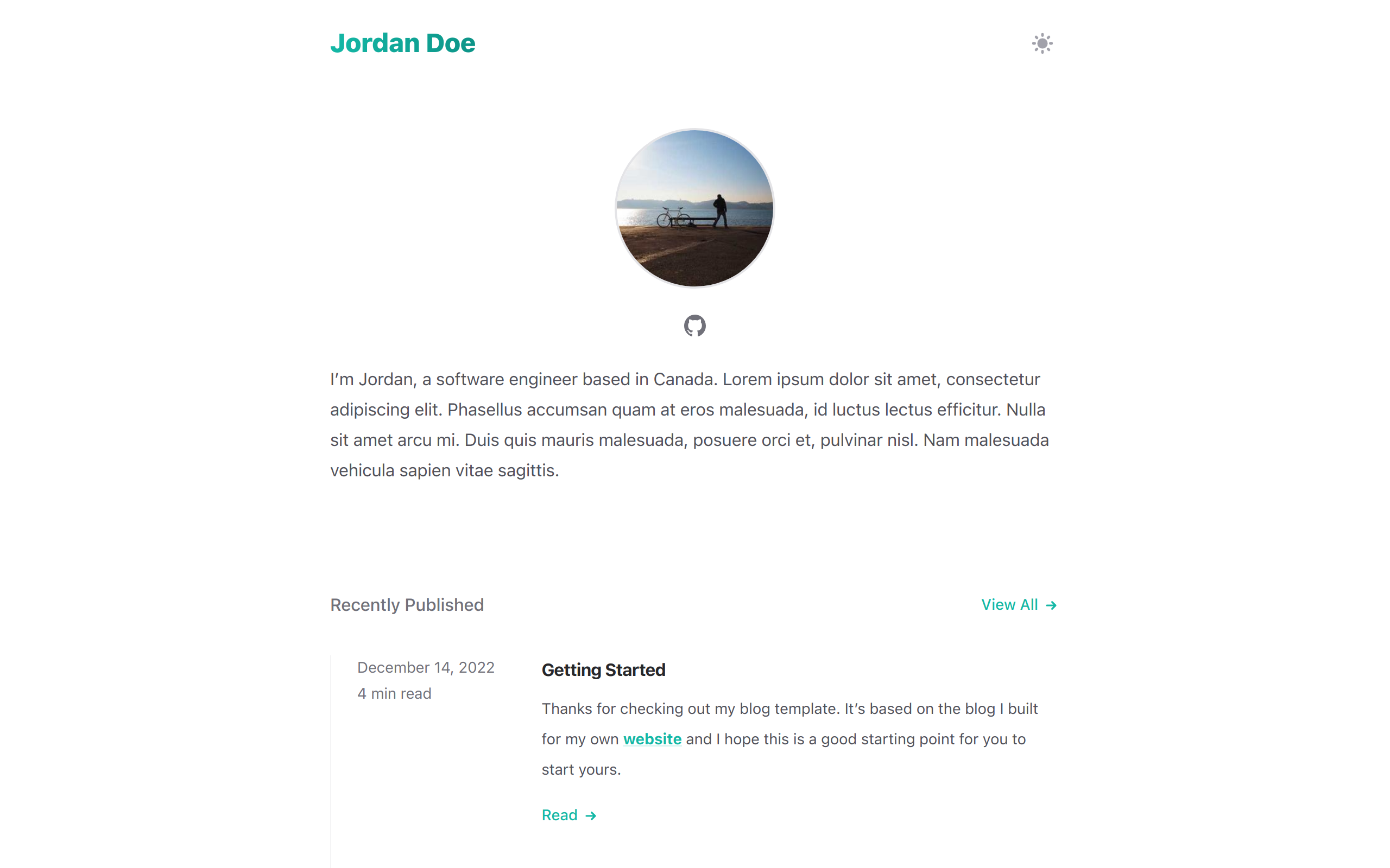 SvelteKit Blog Template preview
