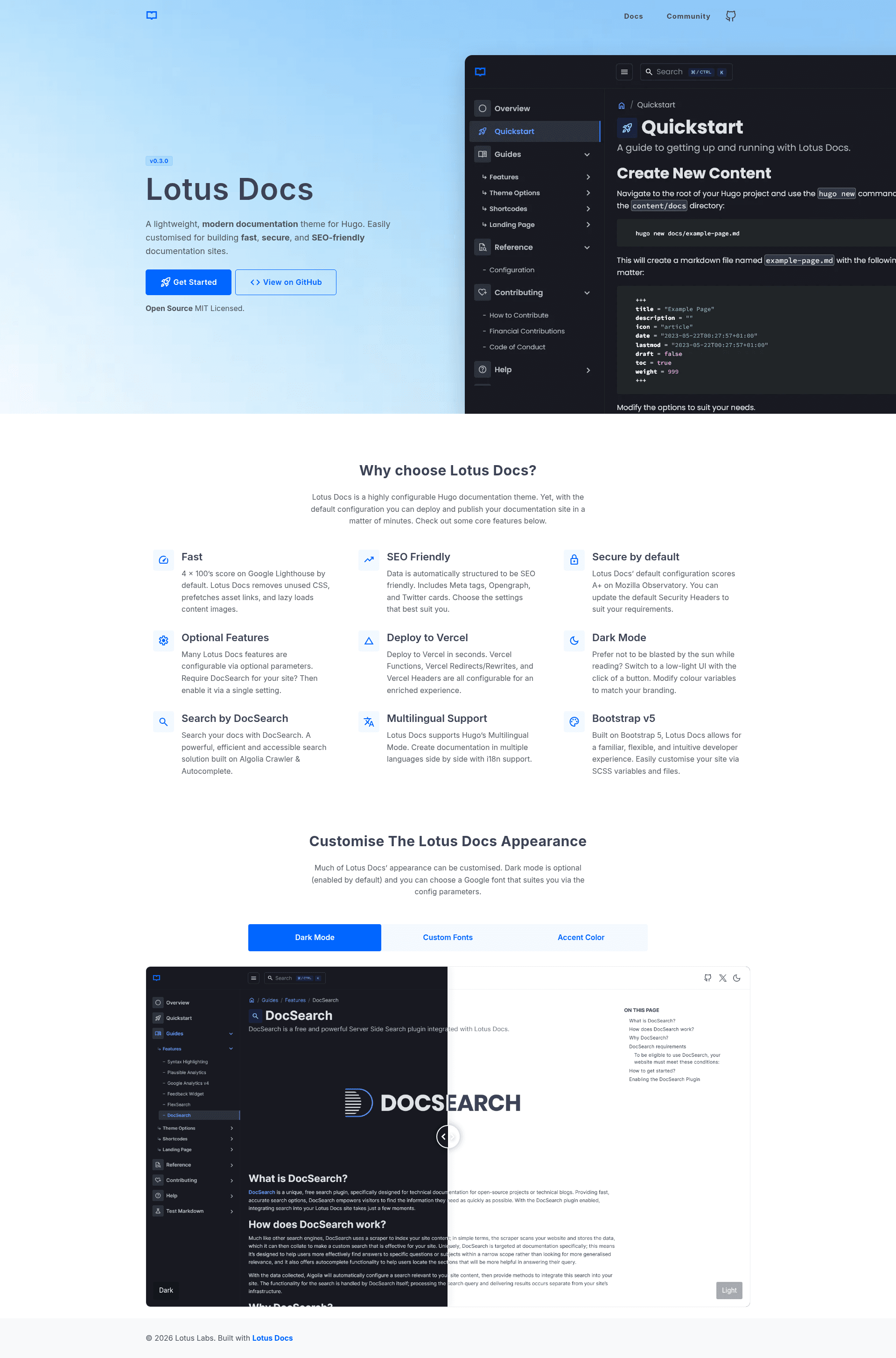 screenshot of Lotus Docs on template0.com