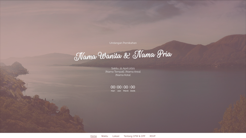 Image for Simple Wedding Invitation Landing Page on template0.com Image for Simple Wedding Invitation Landing Page on template0.com