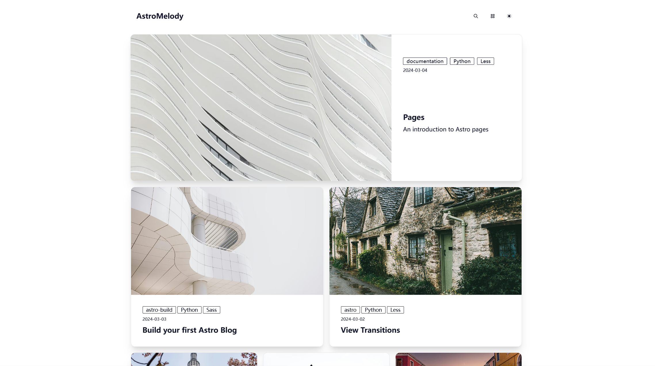 Astro Starter Kit: Blog preview