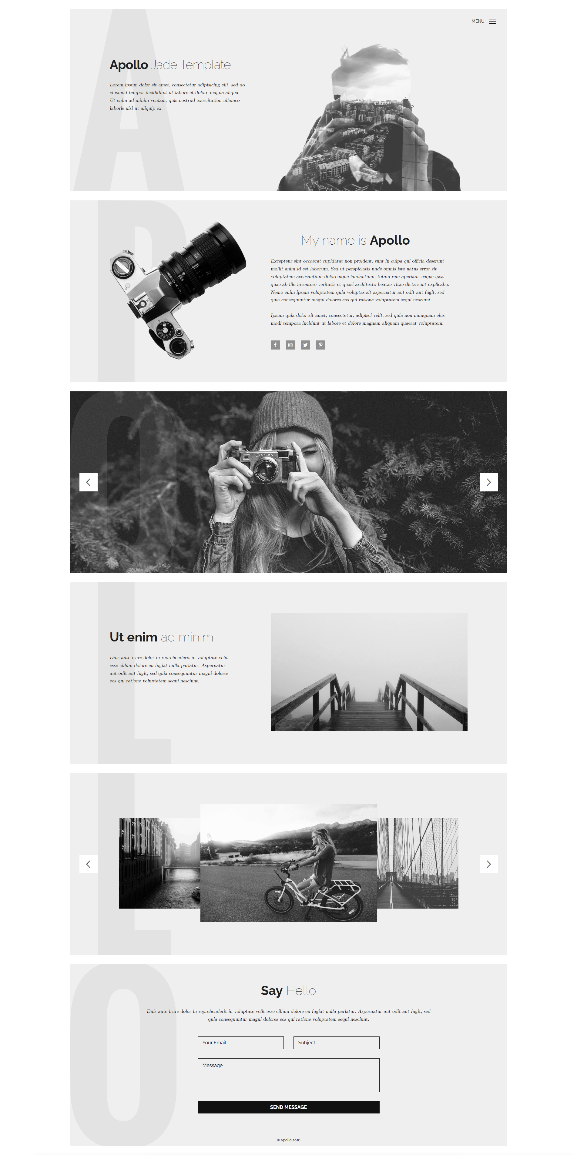 Image for Apollo(portfolio html template) on template0.com