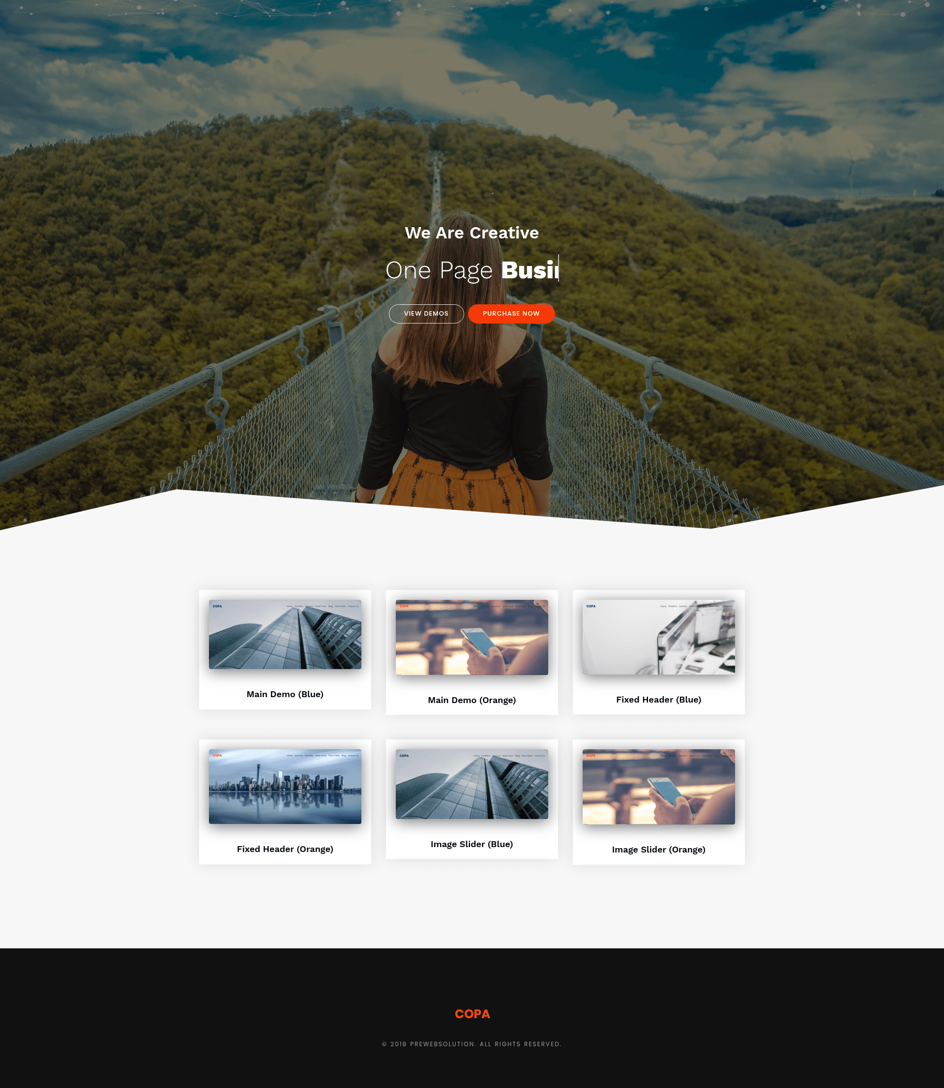 screenshot of COPA on template0.com