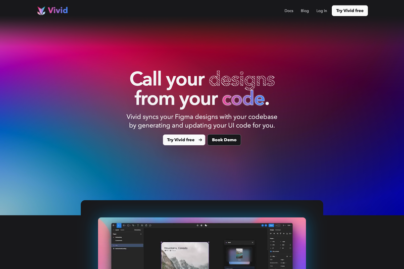 Image for Vivid Landing Template on template0.com Image for Vivid Landing Template on template0.com