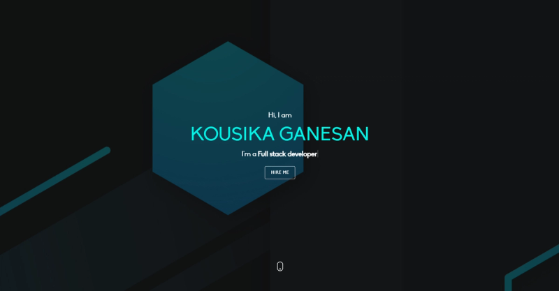 Image for Kousikaganesan Resume Template(personal nuxt template) on template0.com