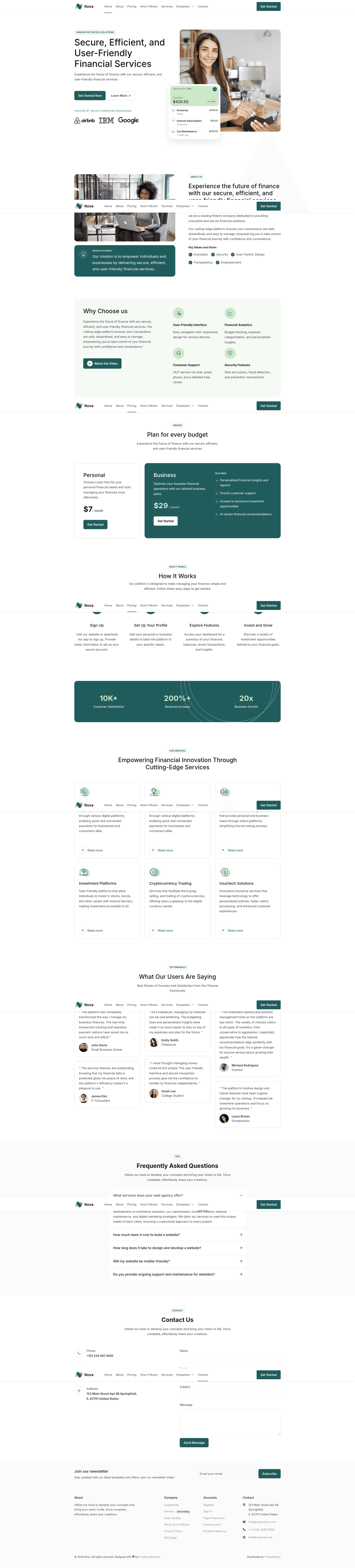 screenshot of Nova on template0.com
