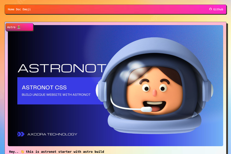 Image for Astronot With Astro on template0.com Image for Astronot With Astro on template0.com