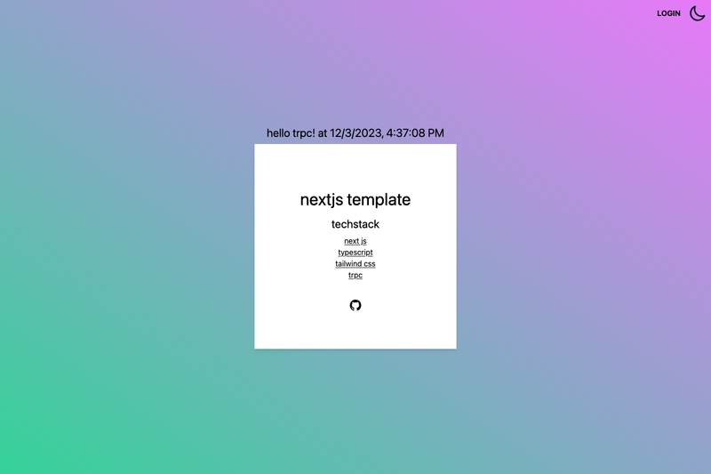 Image for Nextjs Prisma Auth Template on template0.com