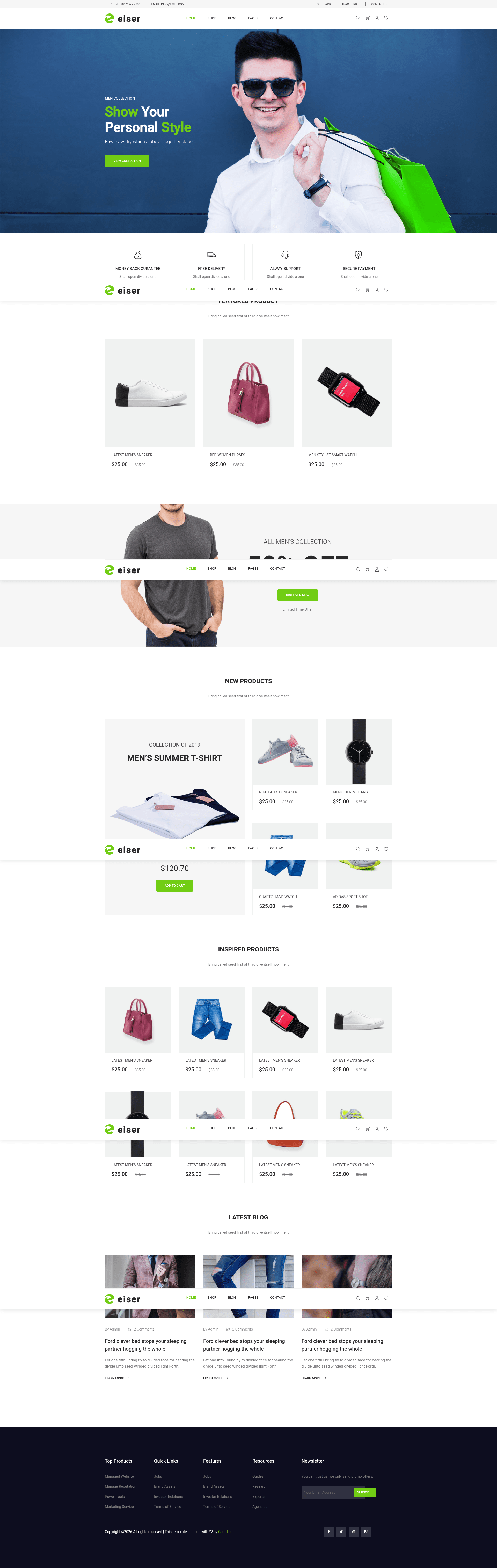 screenshot of Eiser on template0.com