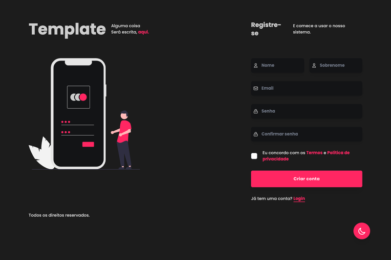 Image for Login Template on template0.com