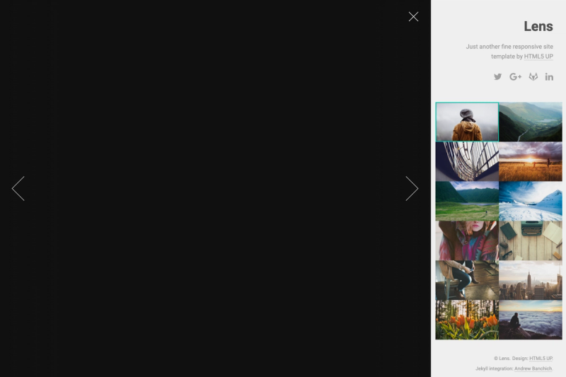 Image for Lens Jekyll Theme on template0.com