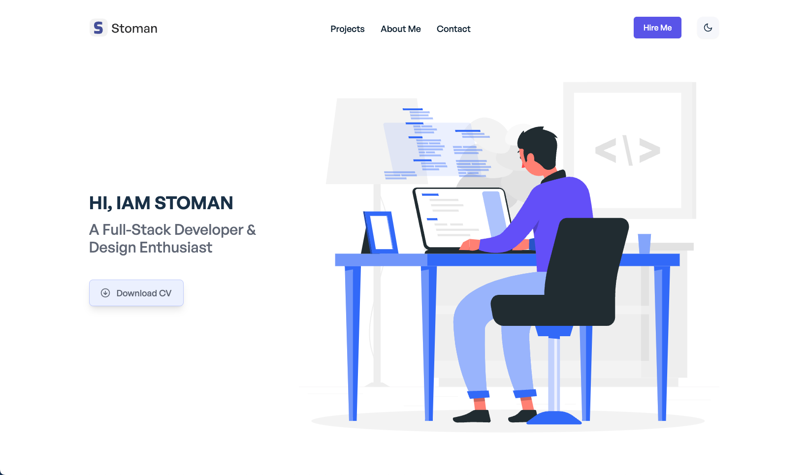 Realstoman Portfolio React preview