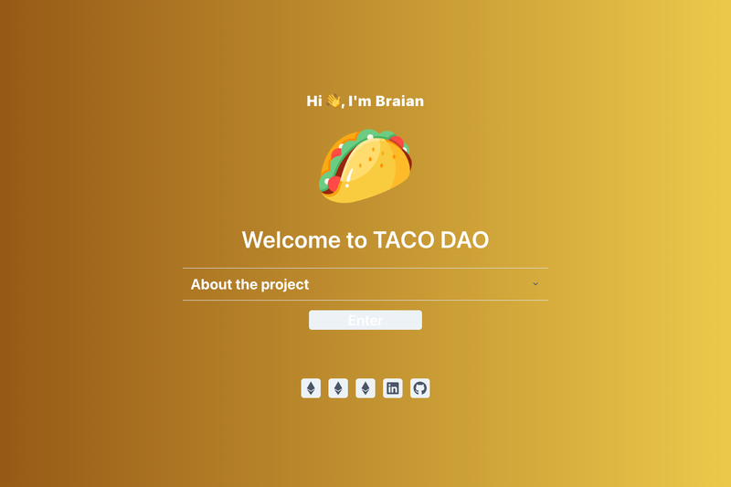 Image for TacoDAO [UI] on template0.com