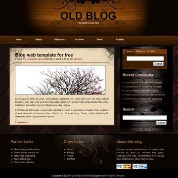Image for Old Blog Template on template0.com