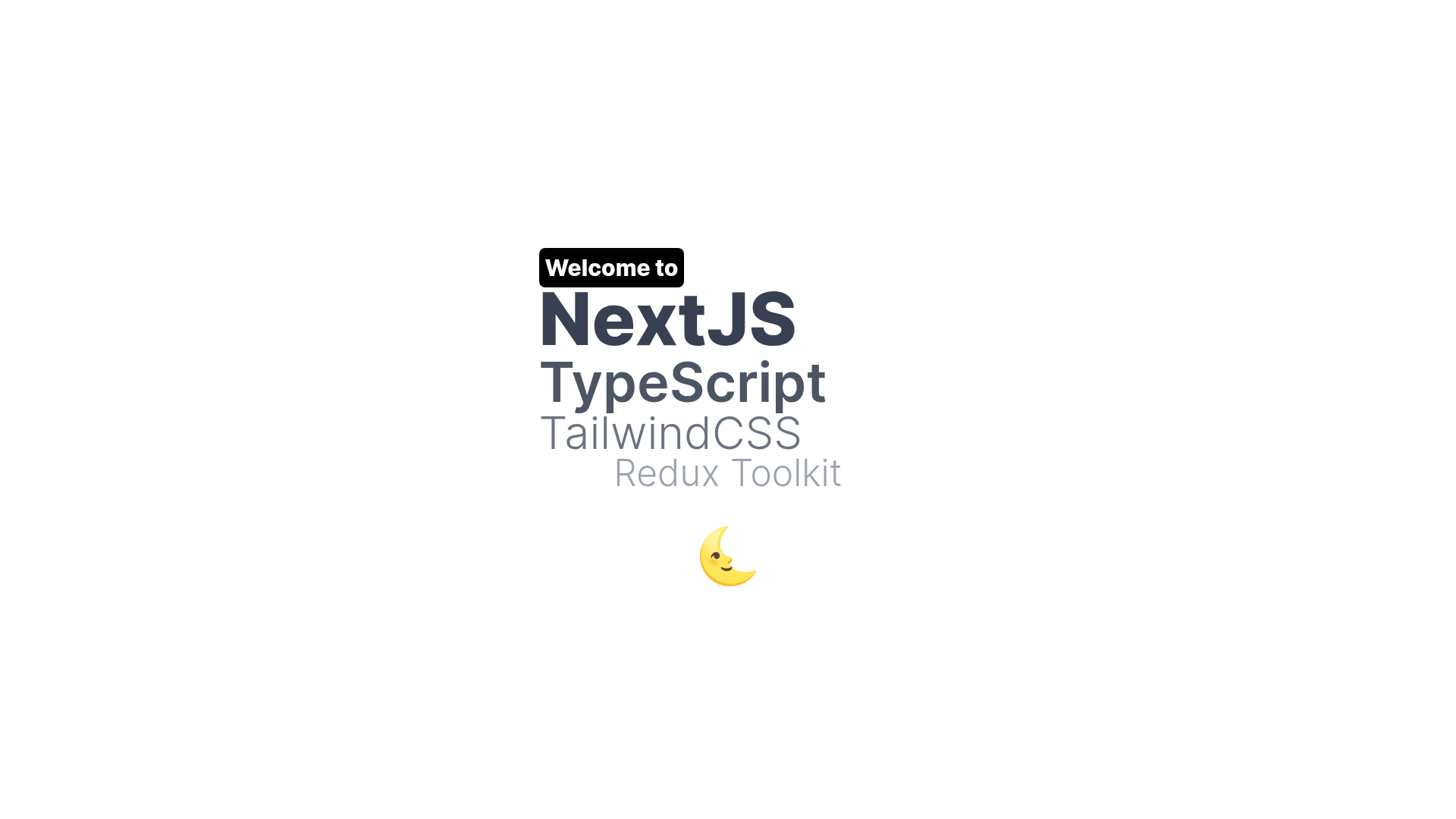 screenshot of Next.js TypeScript Tailwind Redux Toolkit Template on template0.com