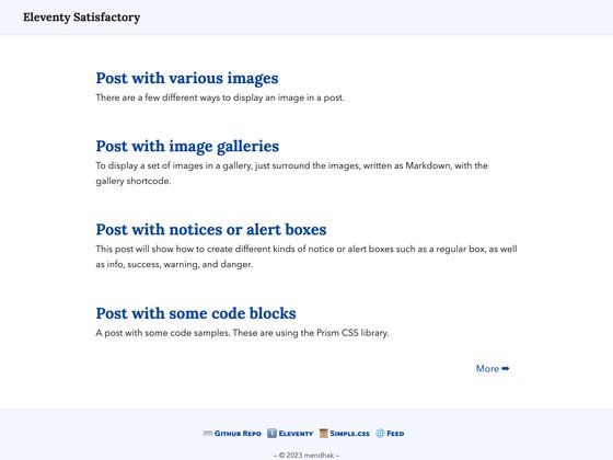 Image for Eleventy Satisfactory on template0.com Image for Eleventy Satisfactory on template0.com