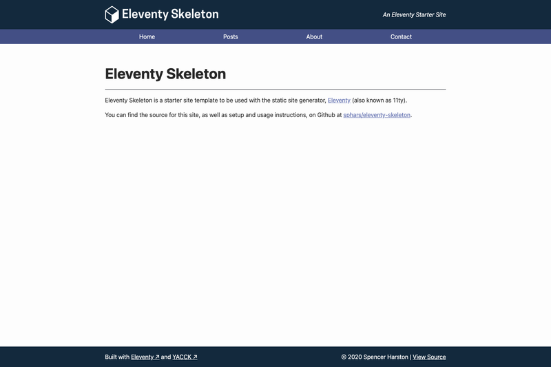Image for Eleventy Skeleton on template0.com Image for Eleventy Skeleton on template0.com