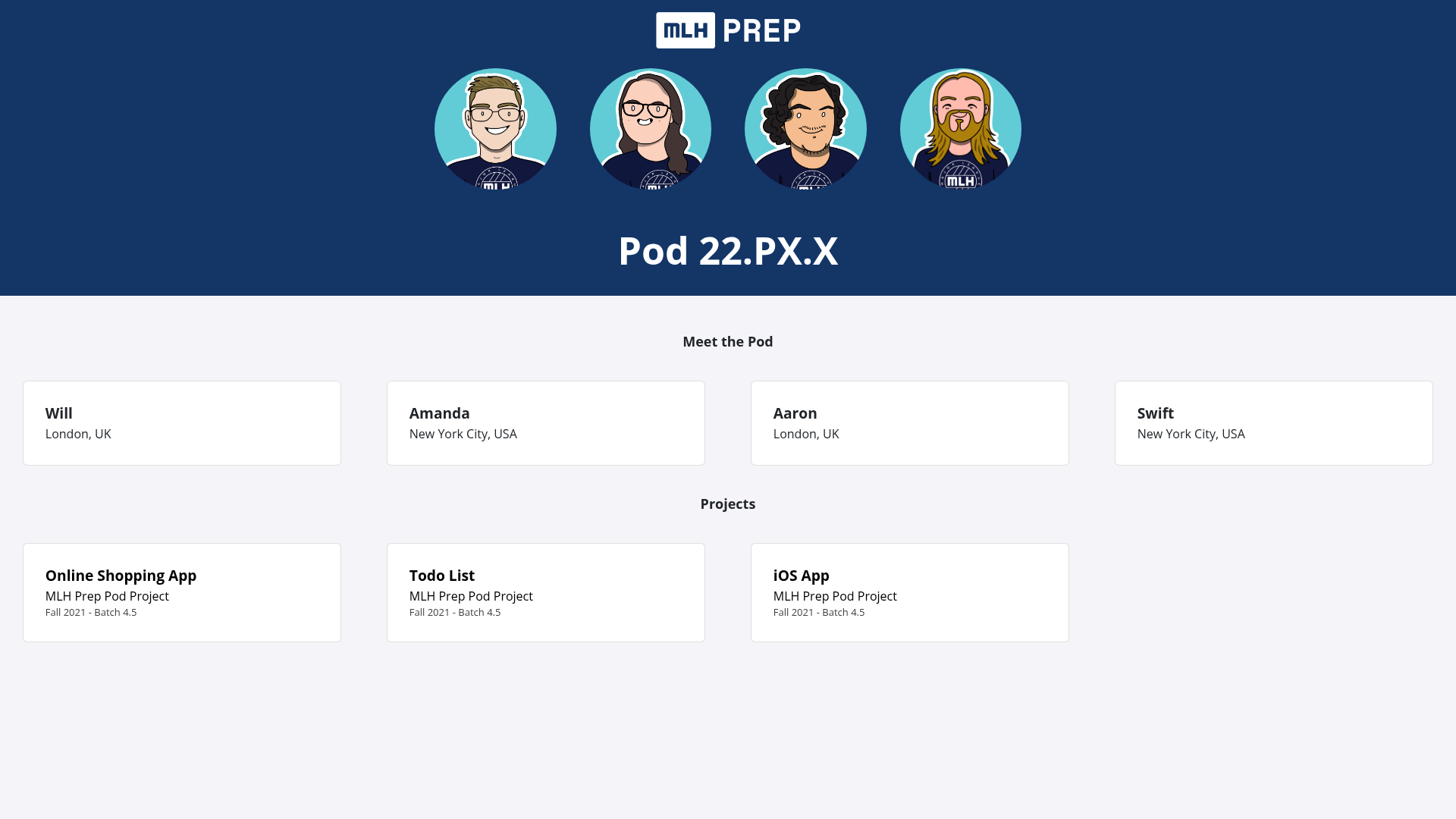 screenshot of Portfolio Template on template0.com