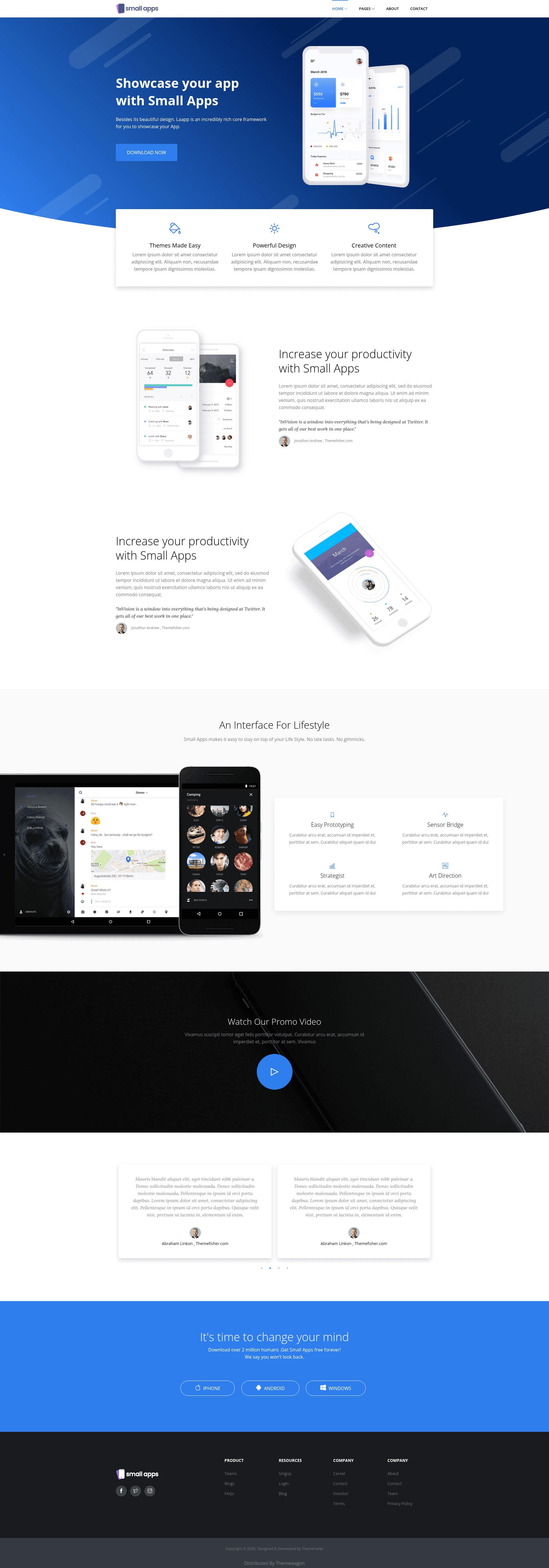 screenshot of Small Apps on template0.com