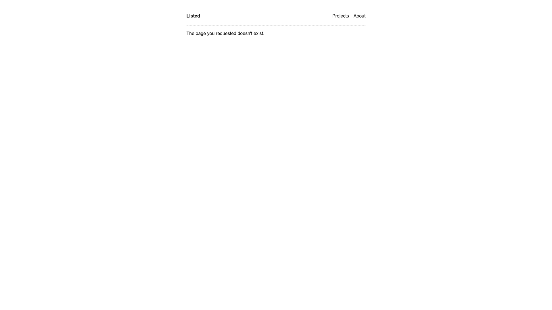screenshot of Listed on template0.com