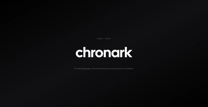 Image for Chronark(portfolio nextjs template) on template0.com