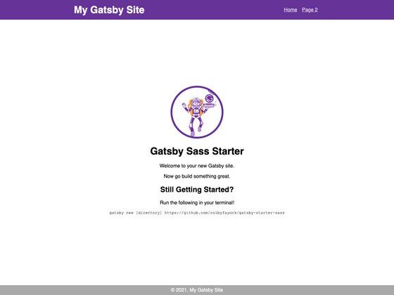 Image for Gatsby Sass Starter on template0.com Image for Gatsby Sass Starter on template0.com