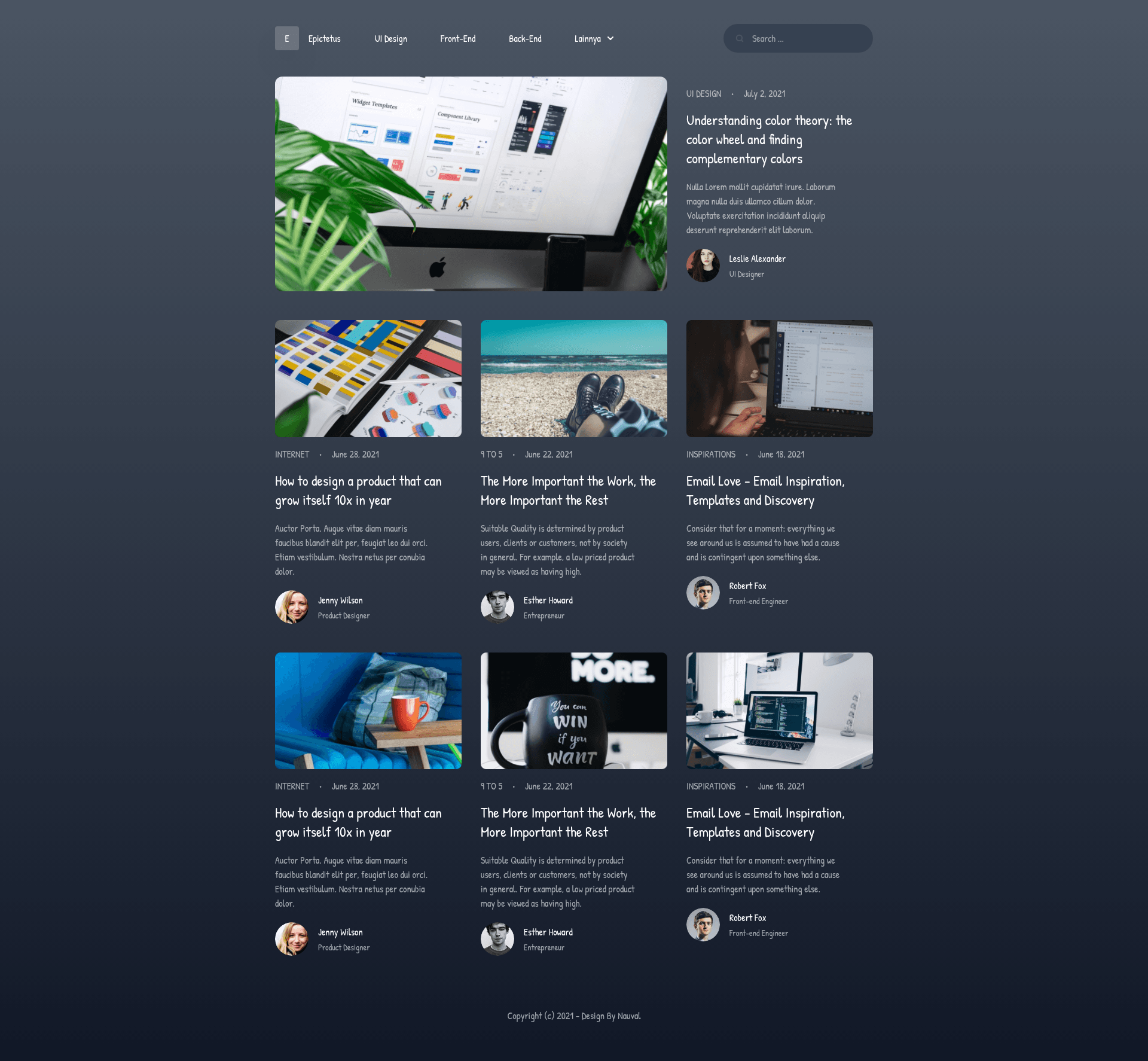 screenshot of Next.js + Tailwind CSS Example on template0.com