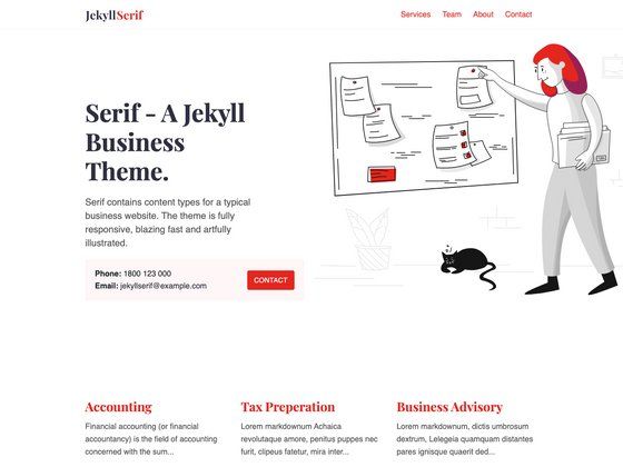 Image for Jekyll Serif on template0.com Image for Jekyll Serif on template0.com