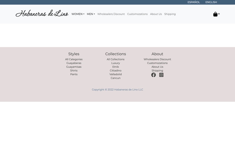 Image for Habaneras De Lino Frontend V2 on template0.com Image for Habaneras De Lino Frontend V2 on template0.com