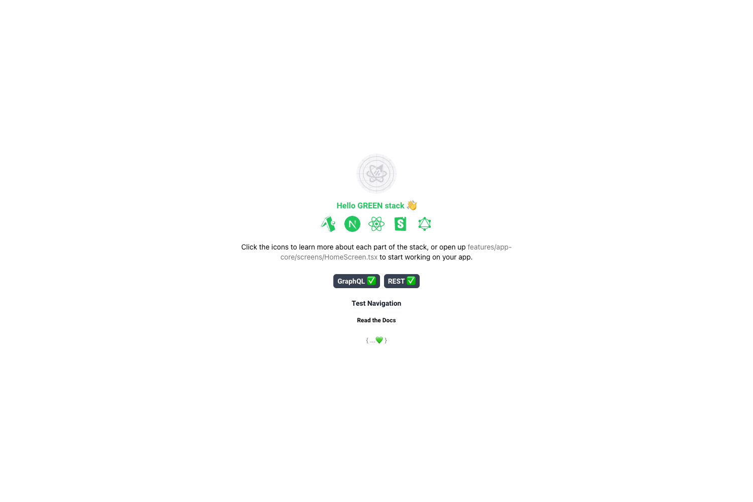 Green Stack Starter Demo preview