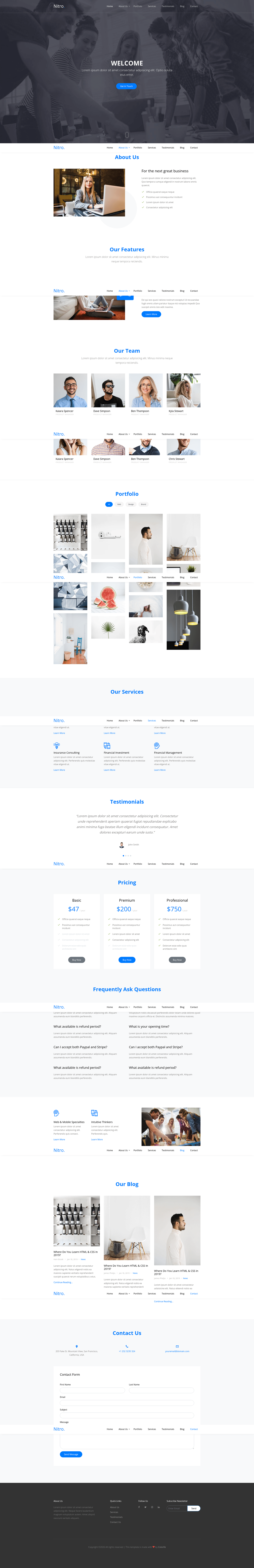 screenshot of Nitro on template0.com