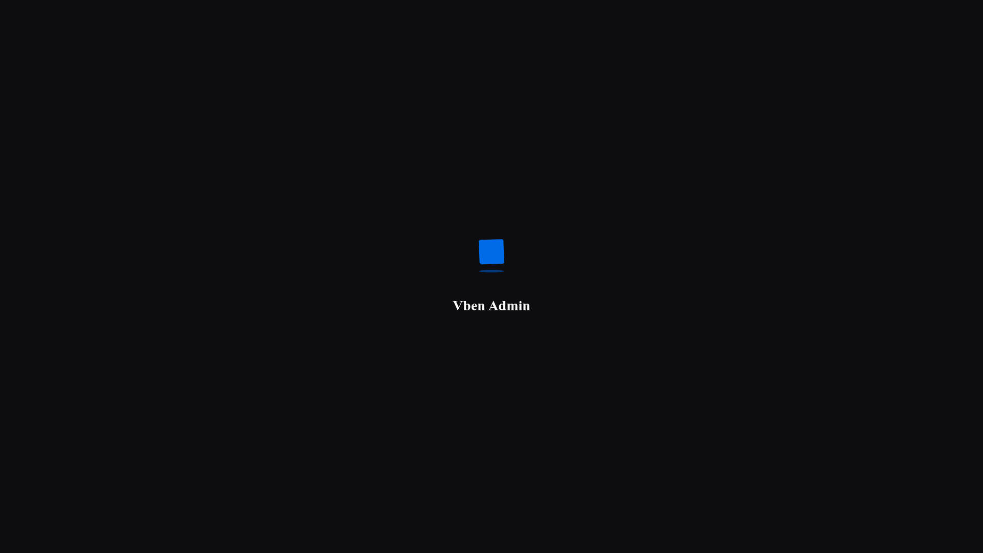 screenshot of Vue Vben Admin on template0.com