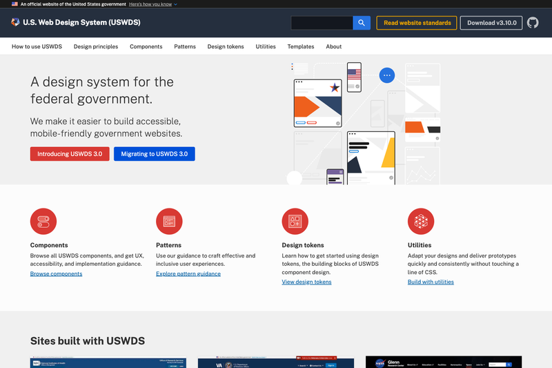 Image for USWDS Site on template0.com