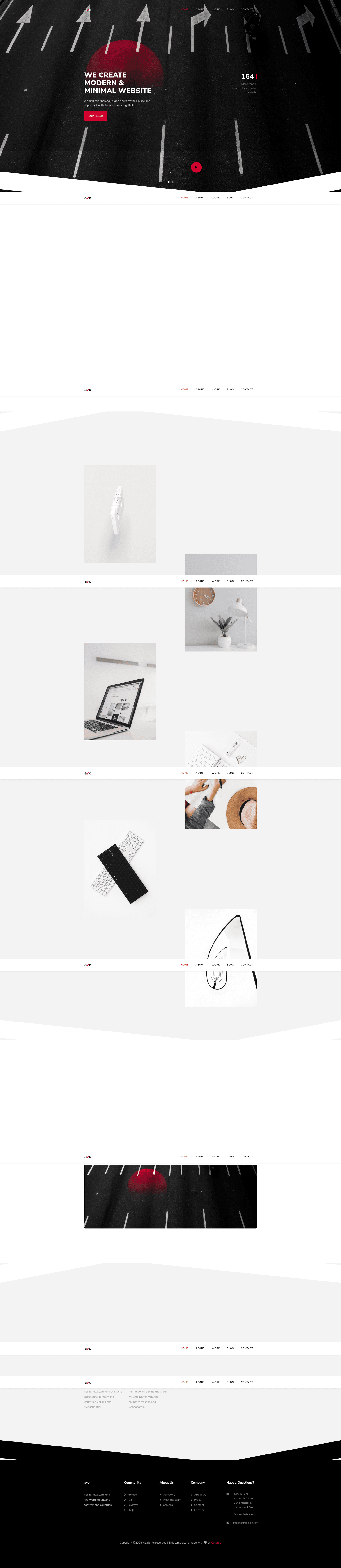 screenshot of Avo on template0.com