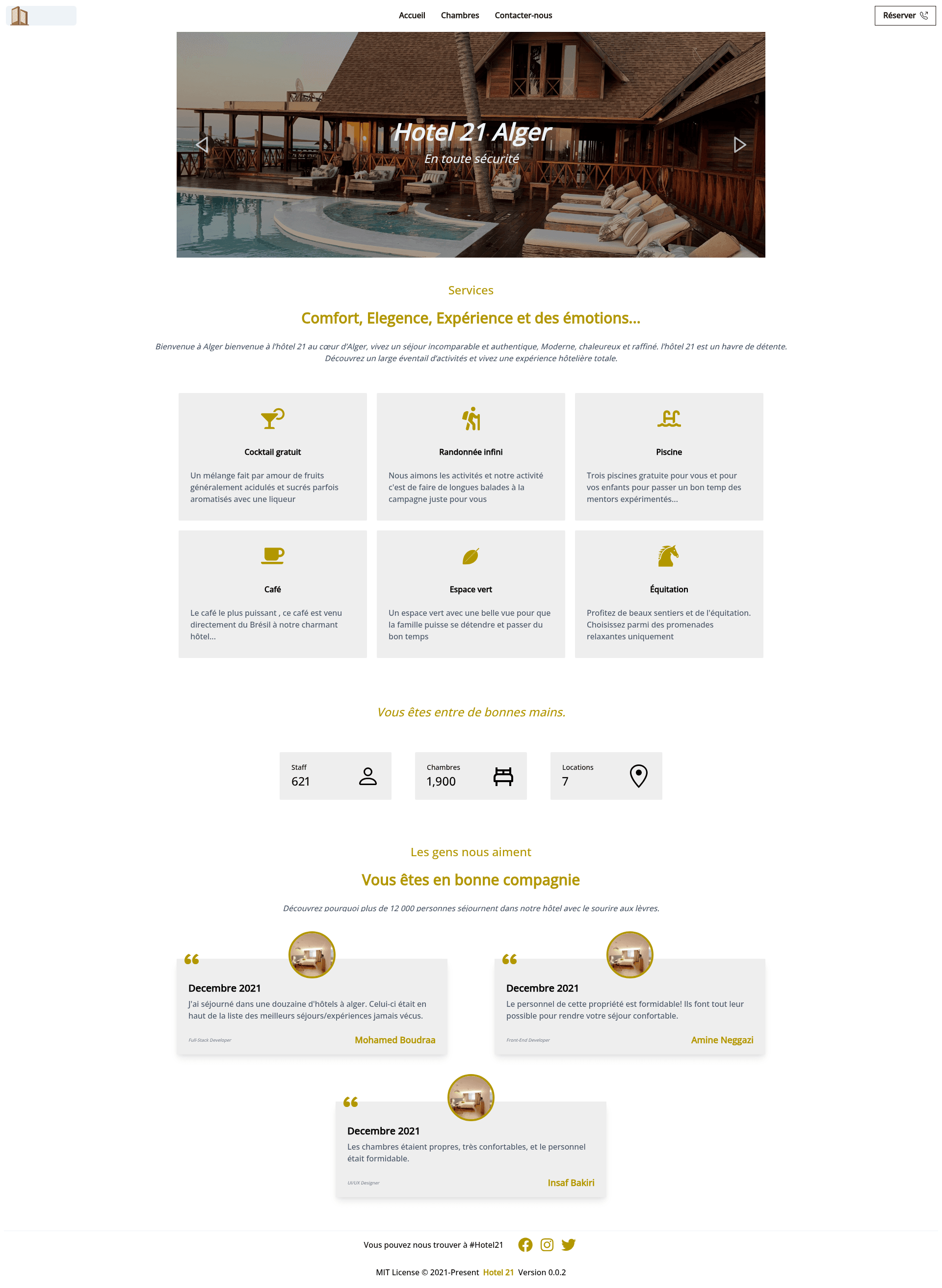 screenshot of Hotel on template0.com