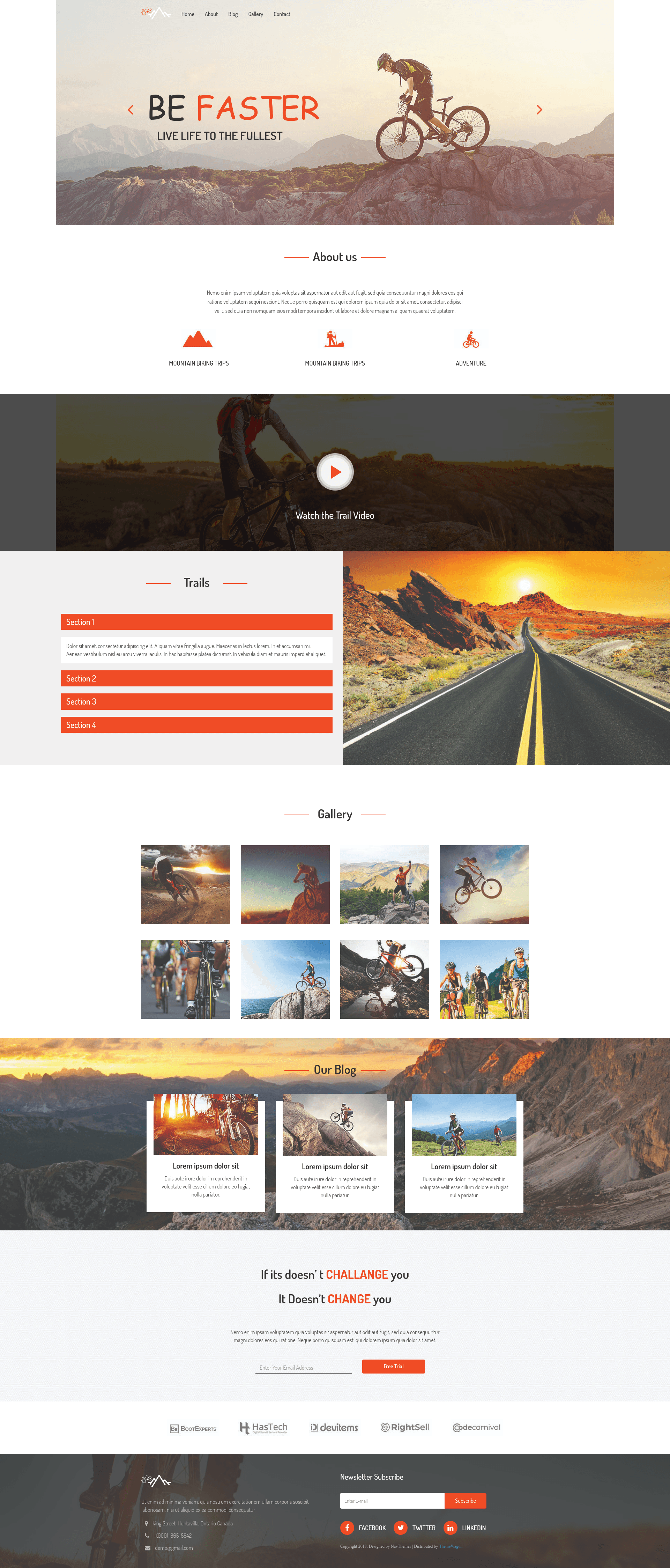 screenshot of Trekking on template0.com