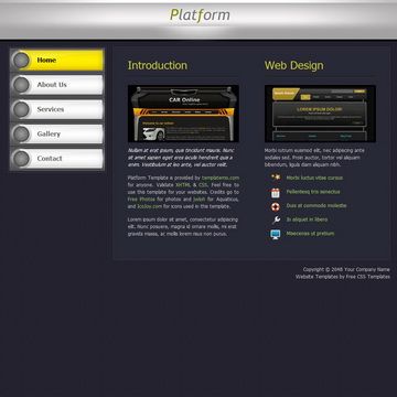 Platform Template preview