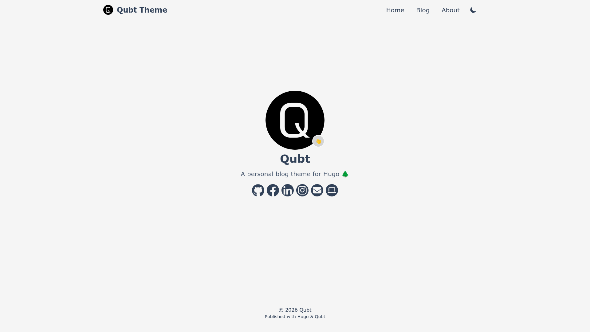 screenshot of Qubt on template0.com