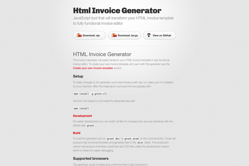 Image for Html Invoice Generator on template0.com Image for Html Invoice Generator on template0.com
