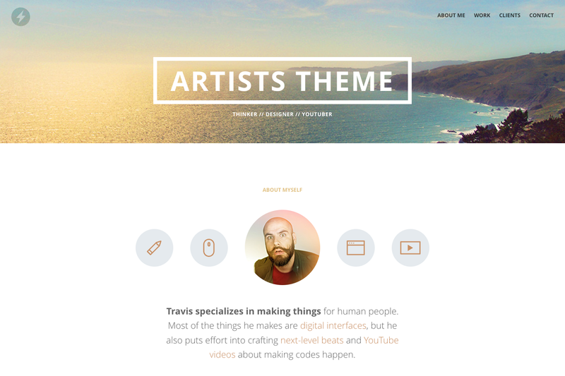 Image for Artists Theme on template0.com