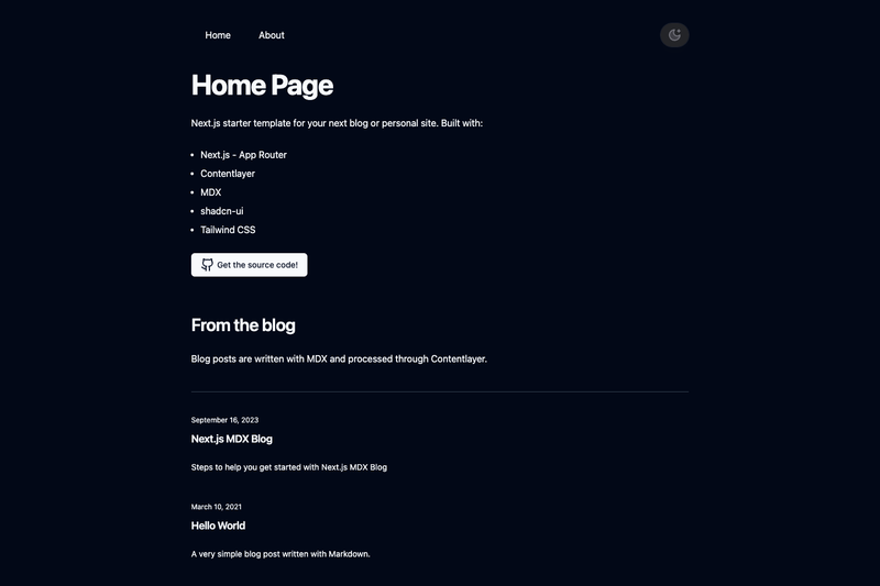 Image for NextJS - MDX - shadcn-ui - Tailwind - Blog on template0.com Image for NextJS - MDX - shadcn-ui - Tailwind - Blog on template0.com