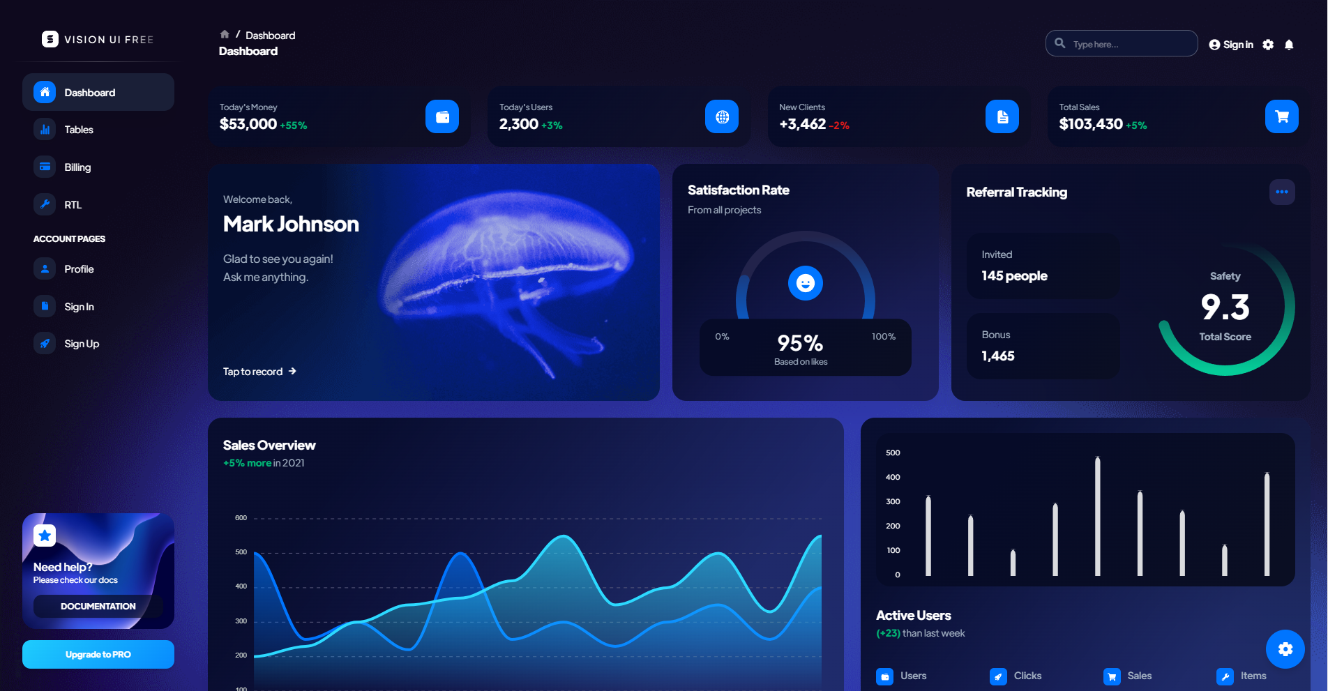 Vision UI preview