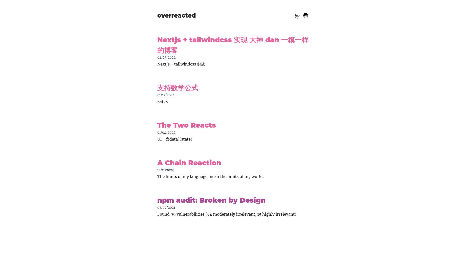 screenshot of Astro Starter Kit: Minimal on template0.com