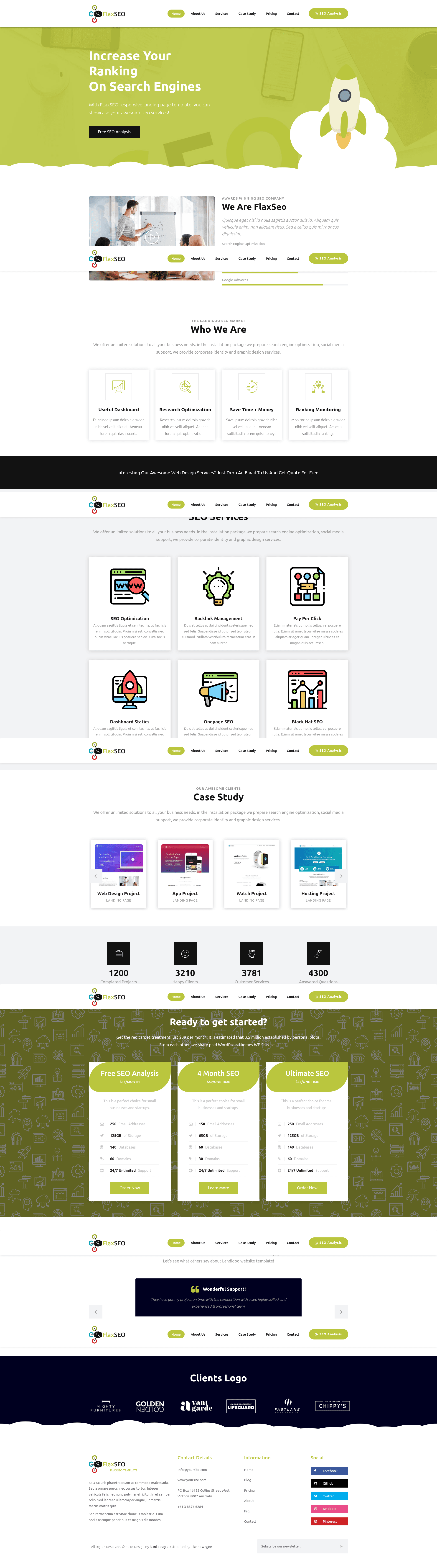 screenshot of FlaxSEO on template0.com
