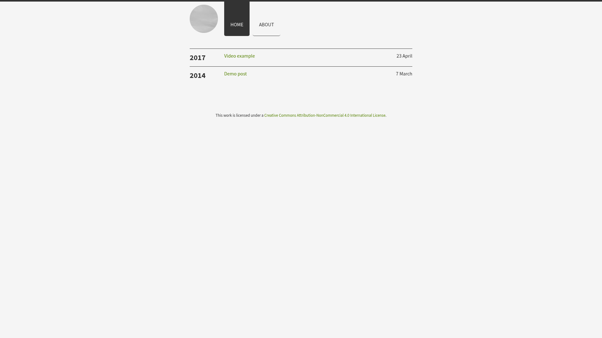 screenshot of brume on template0.com