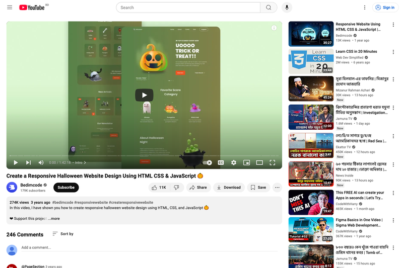 Image for Responsive Halloween Website on template0.com Image for Responsive Halloween Website on template0.com