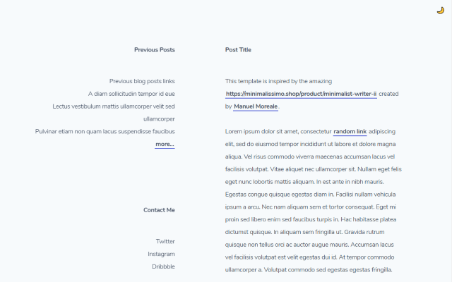 Minimalist-Blog preview