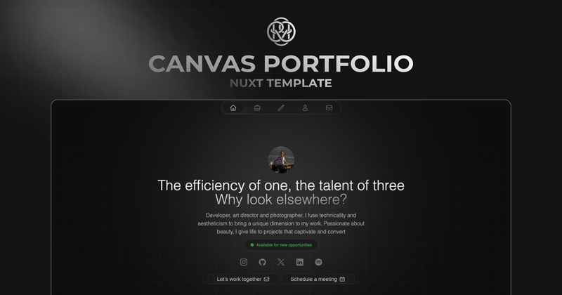 Image for Canvas Portfolio on template0.com Image for Canvas Portfolio on template0.com
