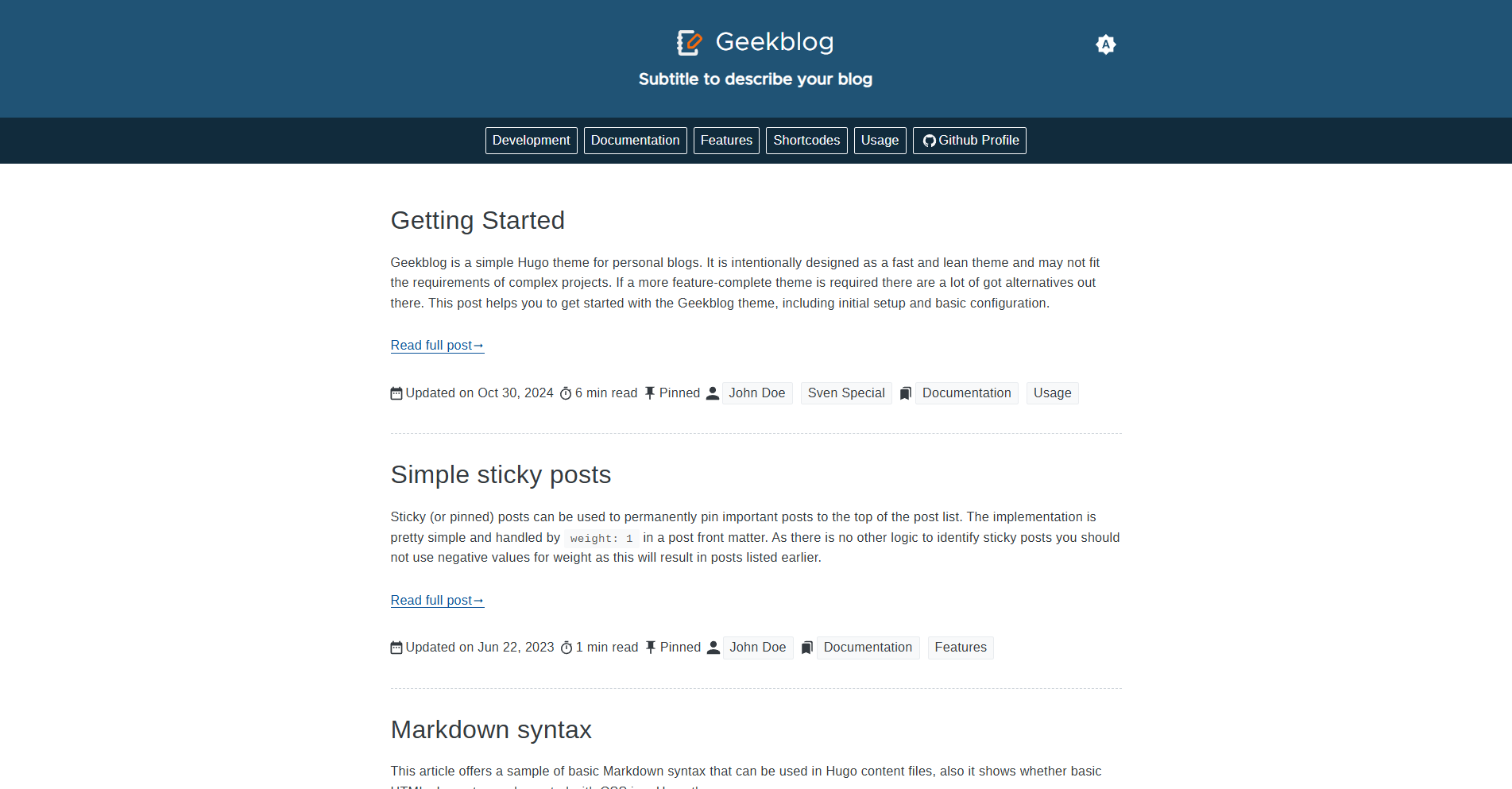 Geekblog preview